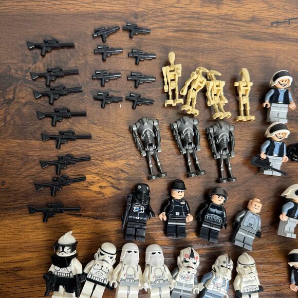 LEGO Star Wars Minifigure Lot: Stormtroopers, Snowtroopers, Clone Droids Weapons - Picture 5 of 5